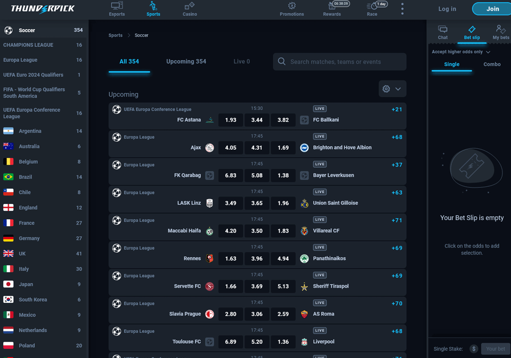 thunderpick ranking sistem